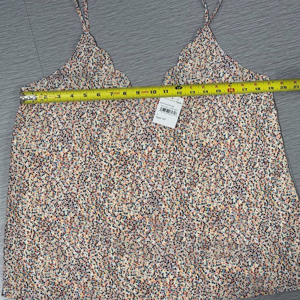 Socialite Confetti Colorful Camisole Large NWT - Picture 8 of 9